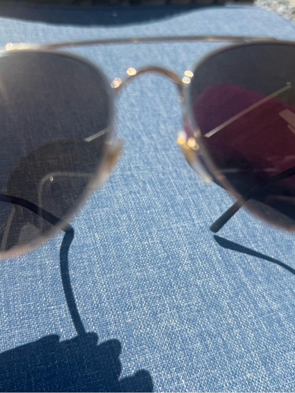 GUCCI Gold Frame Aviator Sunglasses with Brown Lenses ❤️ - Picture 10 of 15